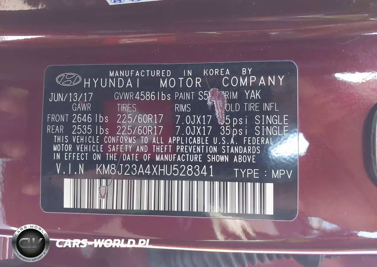 2017 Hyundai Tucson Se VIN:KM8J23A4XHU528341 - 9