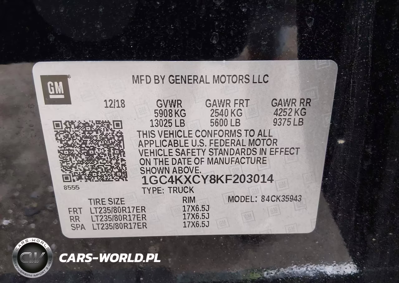2019 Chevrolet Silverado 3500Hd Ltz VIN:1GC4KXCY8KF203014 - 9