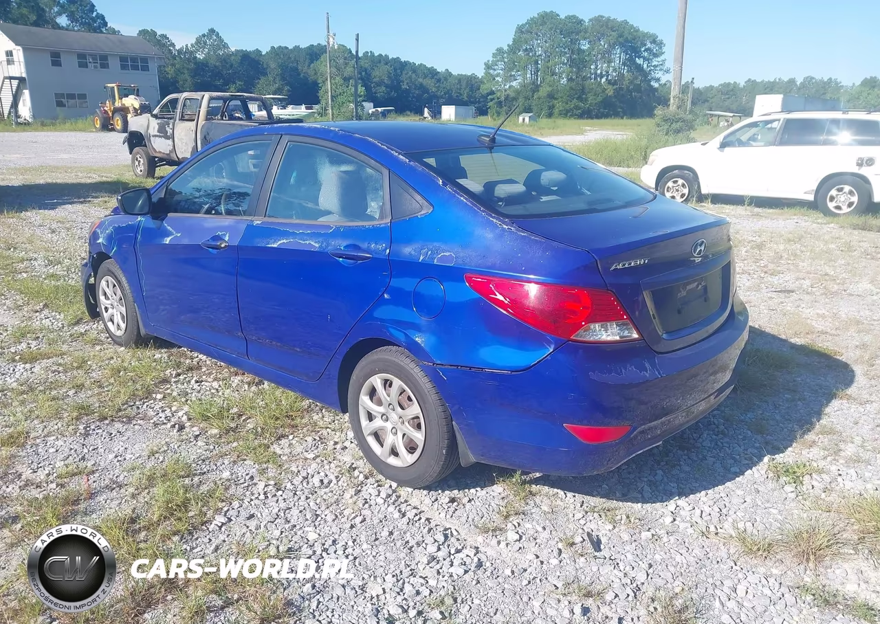 2012 Hyundai Accent Gls VIN:KMHCT4AE1CU151539 - 3