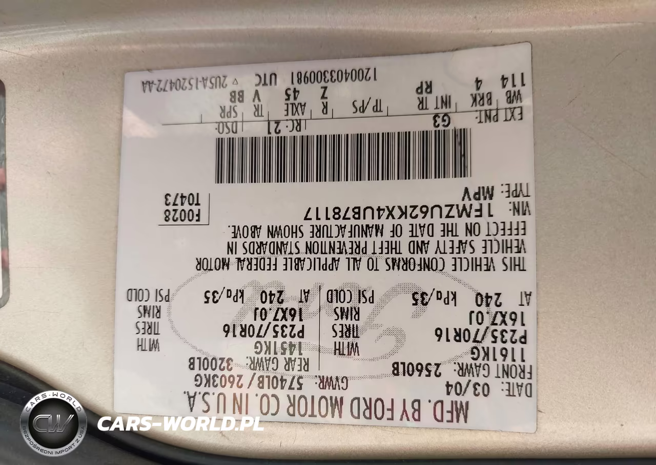 2004 Ford Explorer Xls VIN:1FMZU62KX4UB78117 - 9