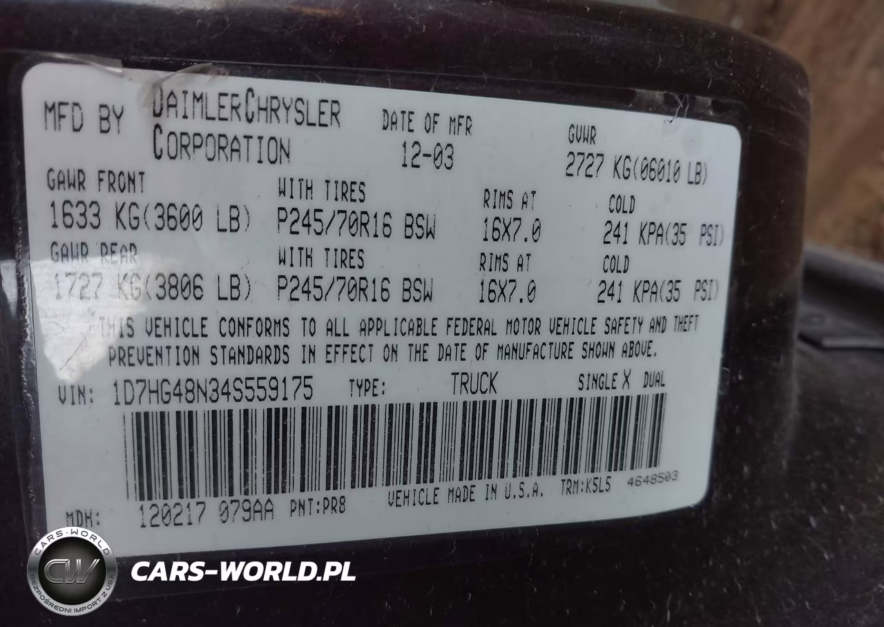 2004 Dodge Dakota Quad Slt VIN:1D7HG48N34S559175 - 9