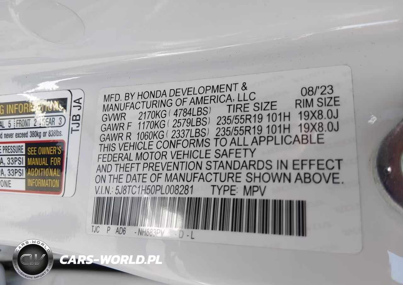 2023 Acura Rdx Technology Package VIN:5J8TC1H50PL008281 - 9