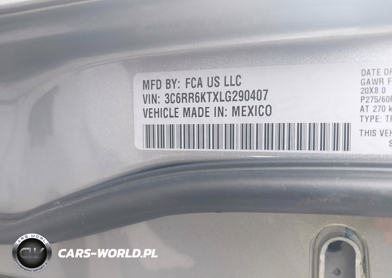 2020 Ram 1500 Classic Tradesman 4X2 5'7 Box VIN:3C6RR6KTXLG290407 - 9