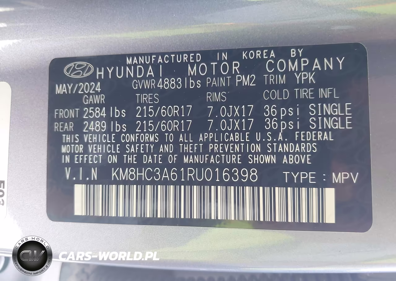 2024 Hyundai Kona Electric Sel VIN:KM8HC3A61RU016398 - 9