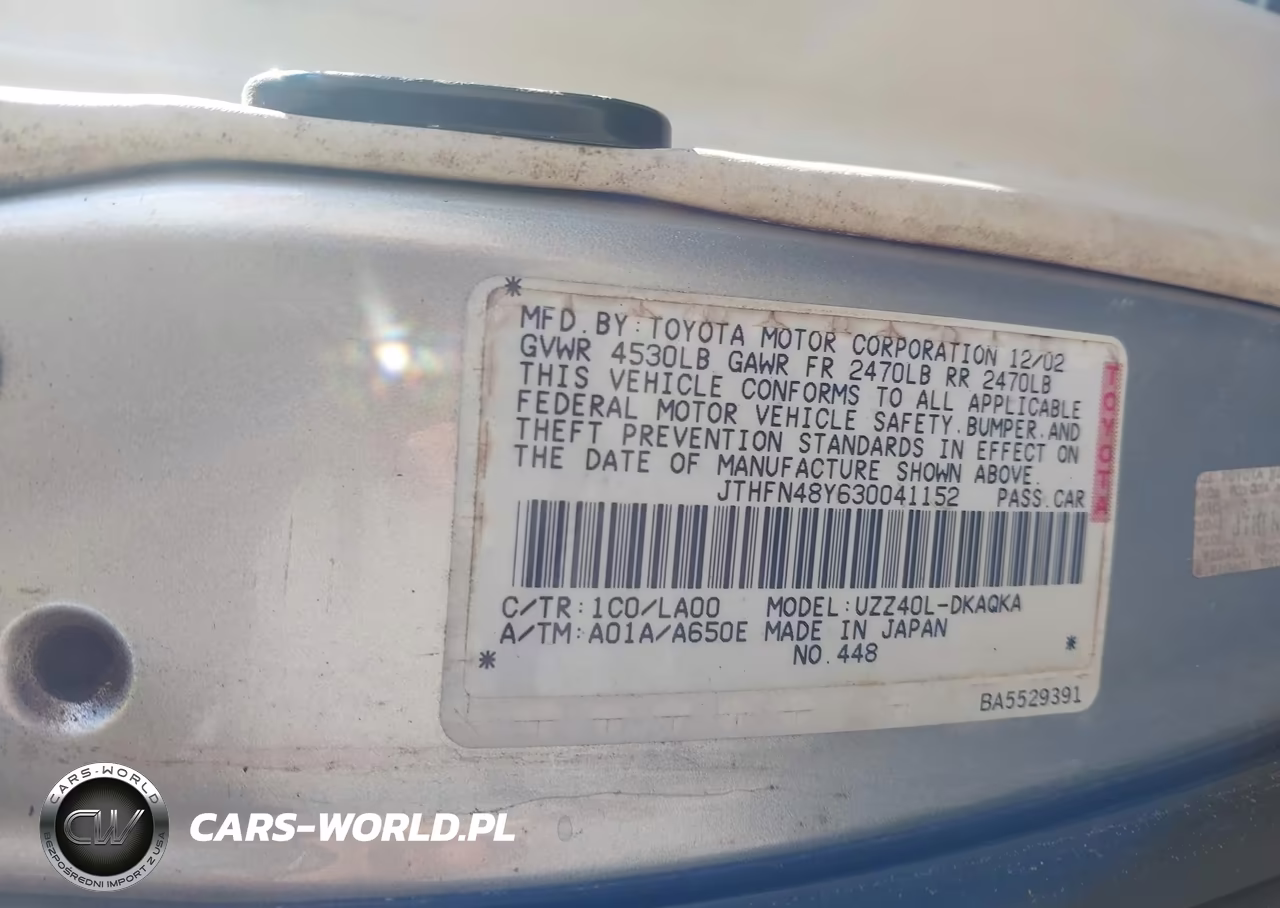 2003 Lexus Sc 430 VIN:JTHFN48Y630041152 - 9