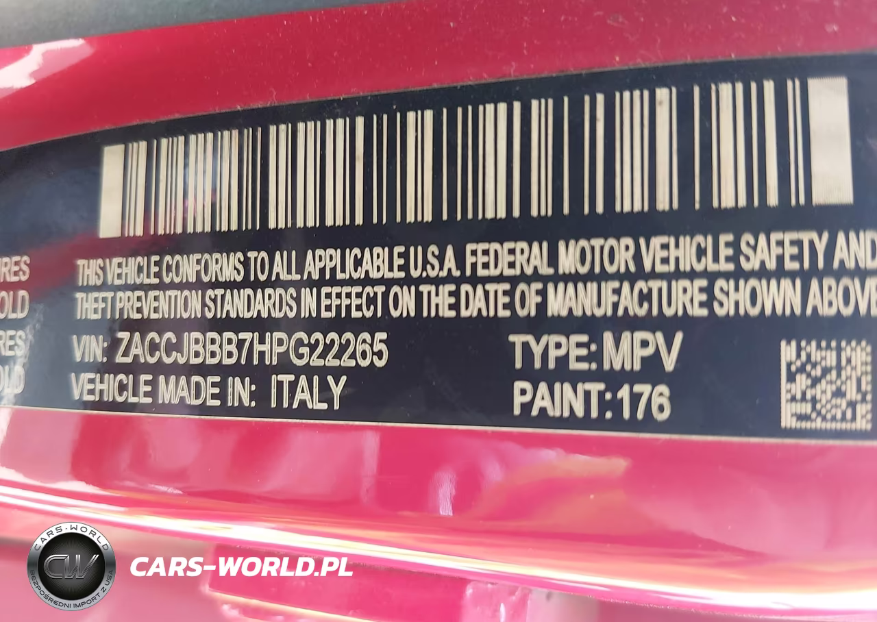 2017 Jeep Renegade Altitude 4X4 VIN:ZACCJBBB7HPG22265 - 9