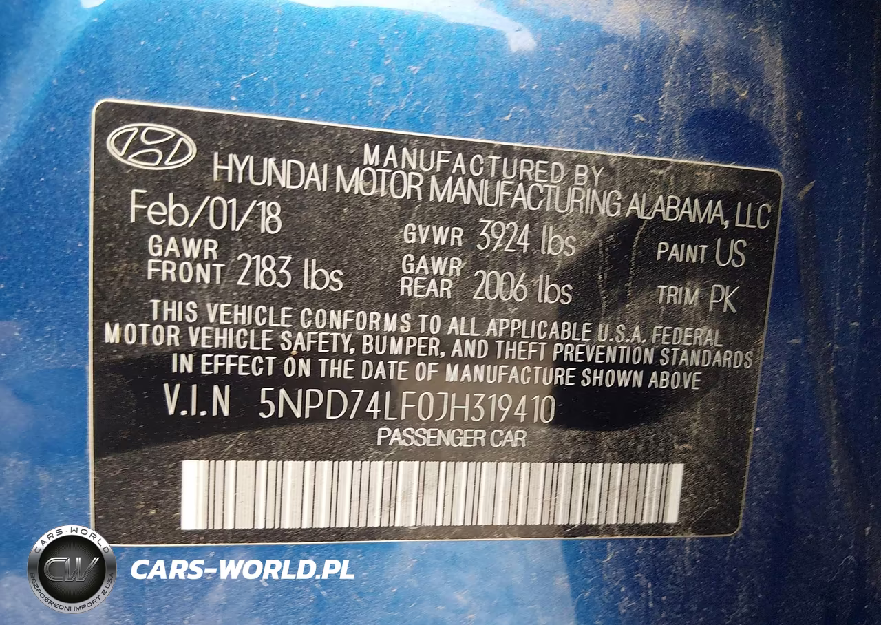 2018 Hyundai Elantra Se VIN:5NPD74LF0JH319410 - 9
