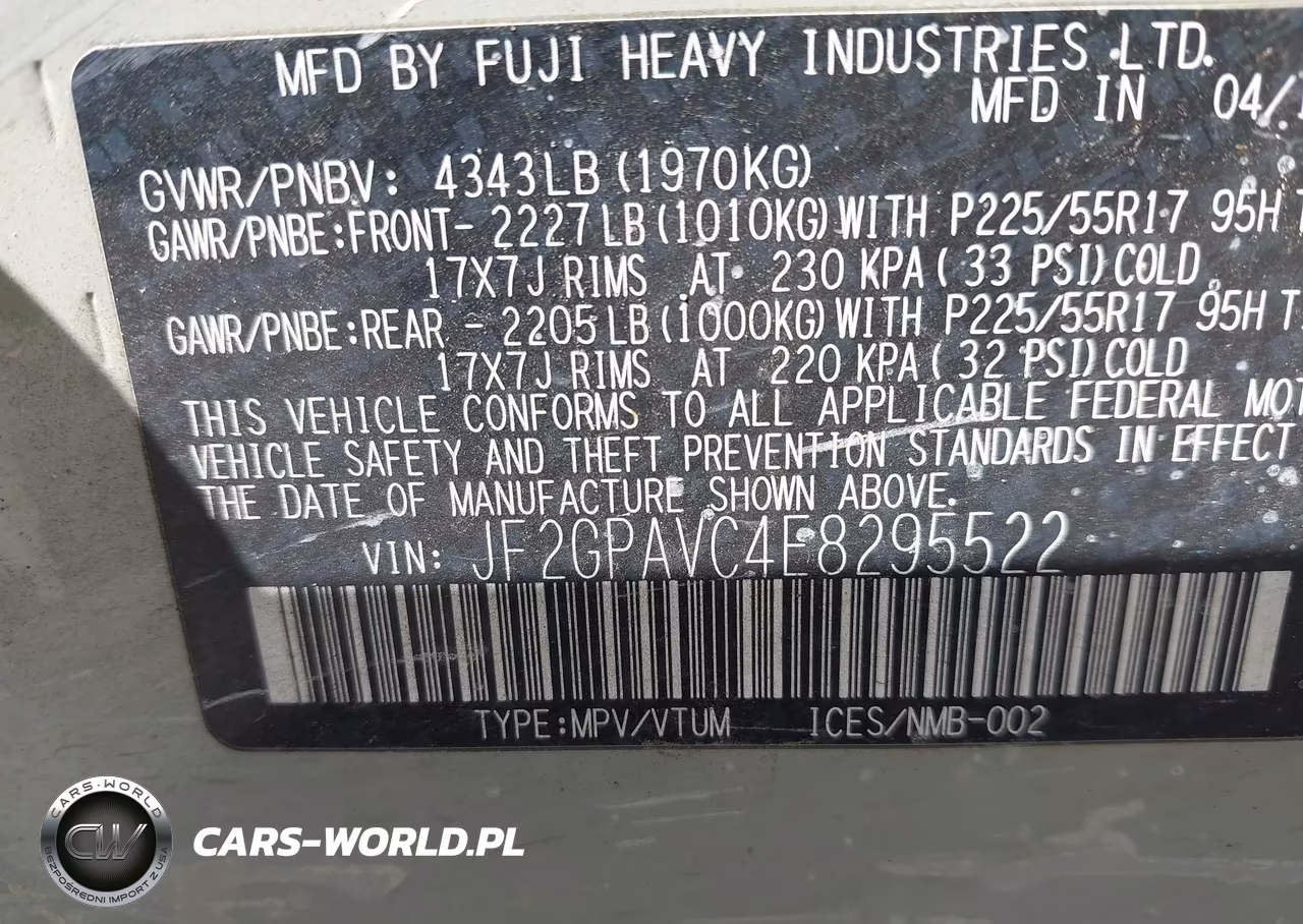 2014 Subaru Xv Crosstrek 2.0I Premium VIN:JF2GPAVC4E8295522 - 9