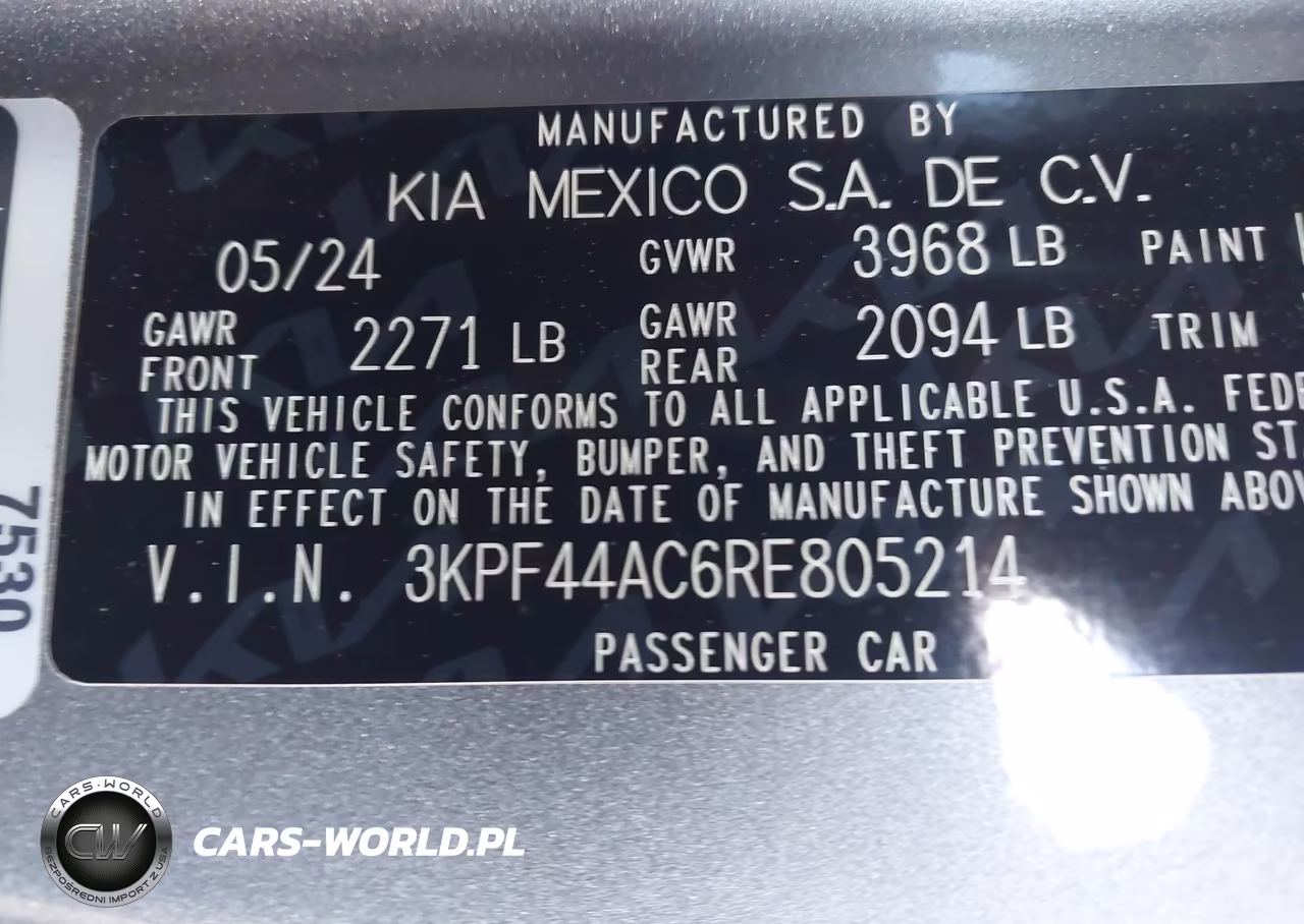 2024 Kia Forte Gt VIN:3KPF44AC6RE805214 - 9