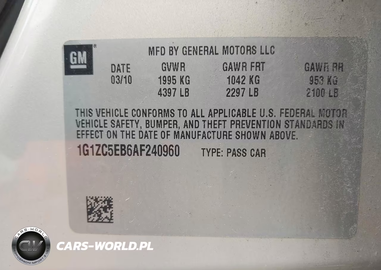 2010 Chevrolet Malibu Lt VIN:1G1ZC5EB6AF240960 - 9