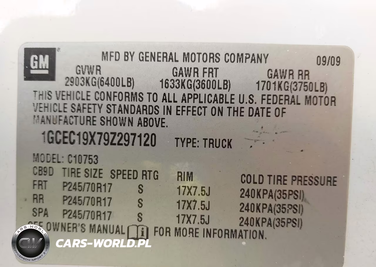 2009 Chevrolet Silverado 1500 Work Truck VIN:1GCEC19X79Z297120 - 9