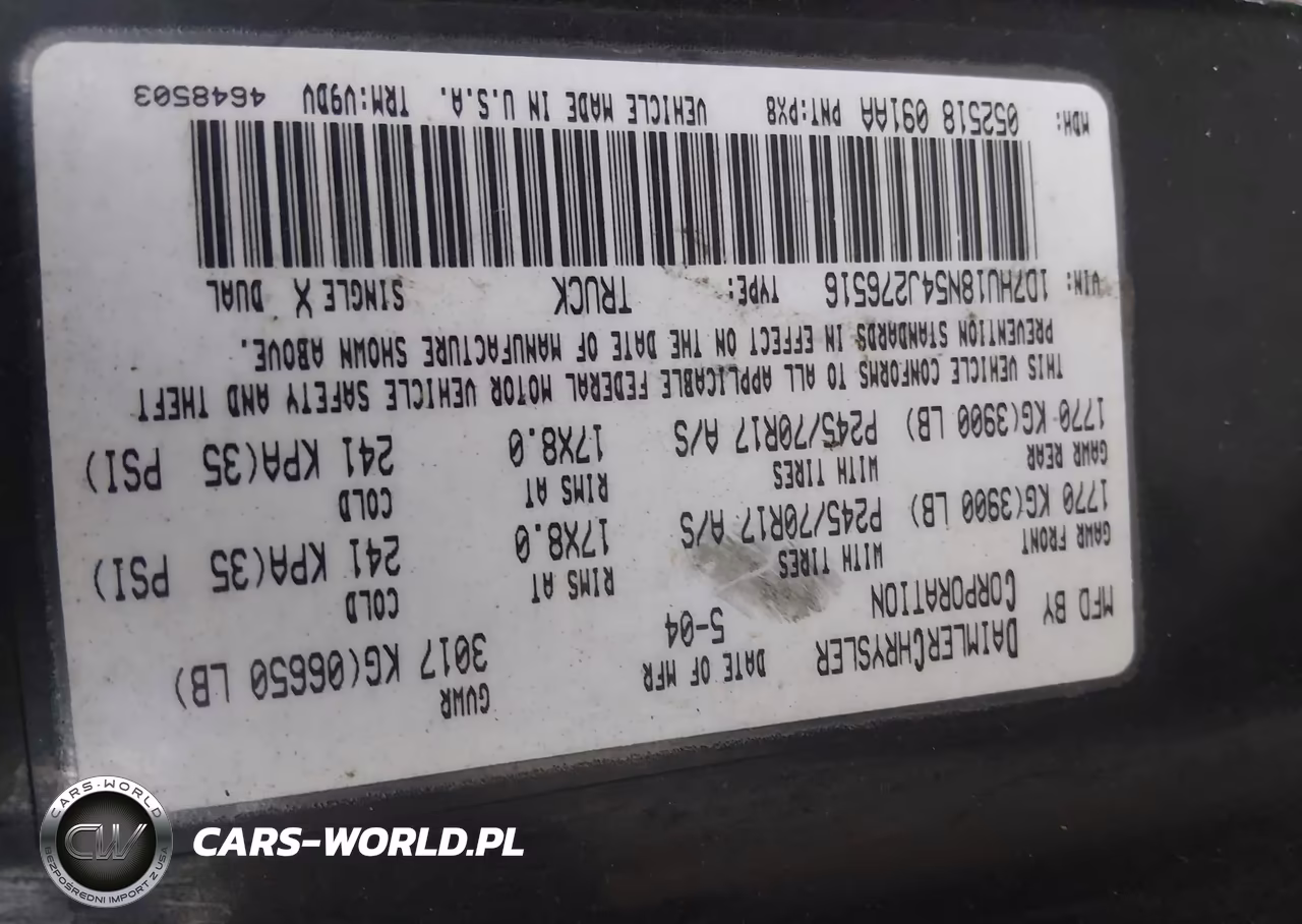 2004 Dodge Ram 1500 Slt-Laramie VIN:1D7HU18N54J276516 - 9