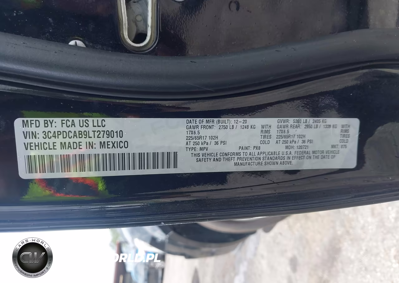 2020 Dodge Journey Se Value VIN:3C4PDCAB9LT279010 - 9