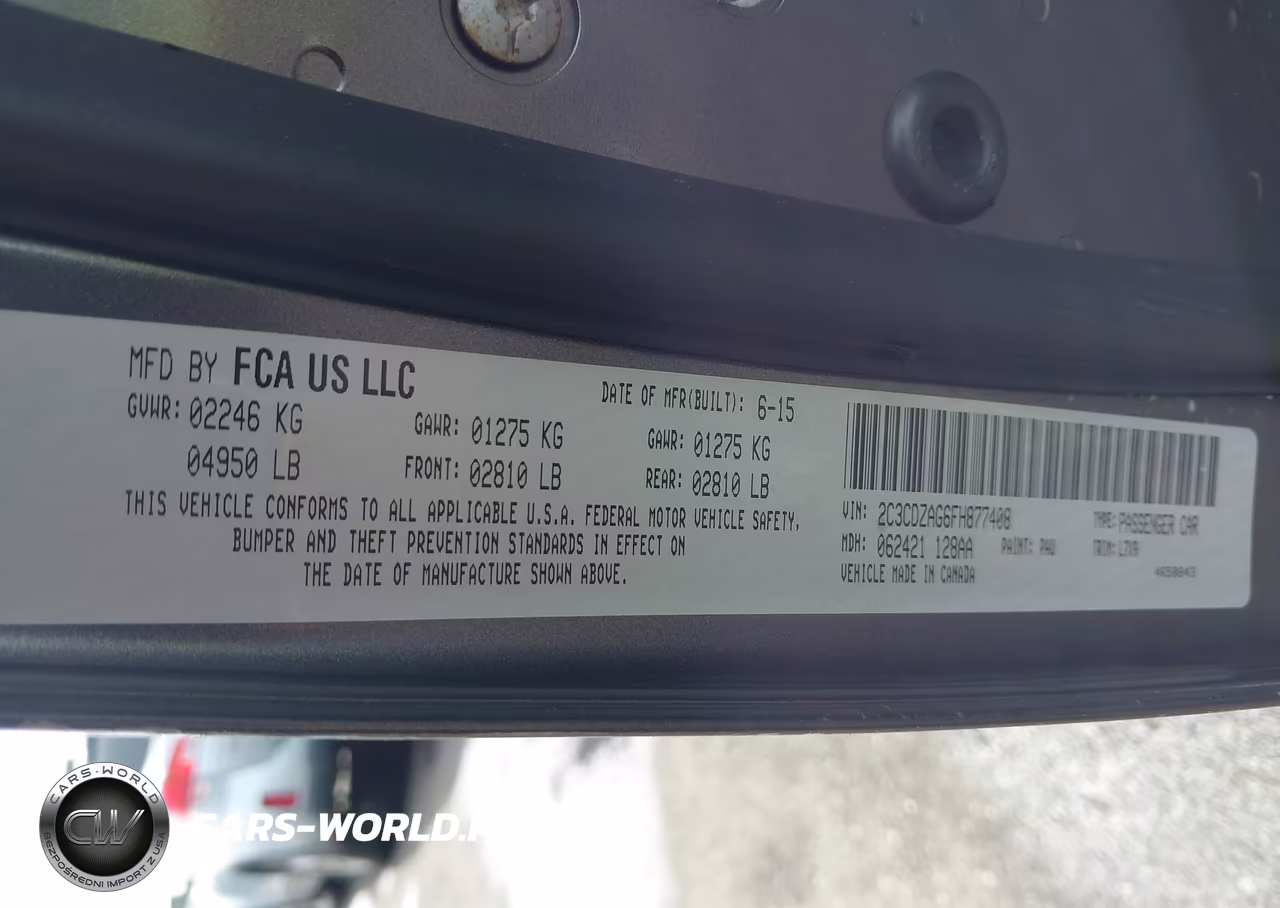 2015 Dodge Challenger Sxt VIN:2C3CDZAG6FH877408 - 9