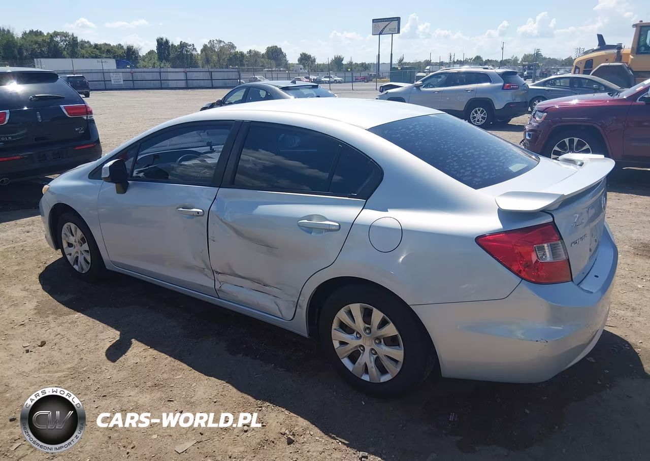 2012 Honda Civic Lx VIN:2HGFB2F56CH597529 - 3
