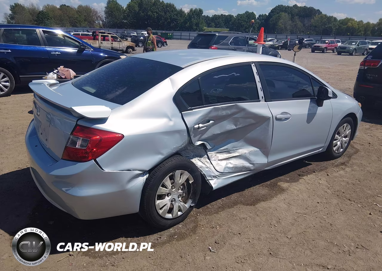 2012 Honda Civic Lx VIN:2HGFB2F56CH597529 - 4