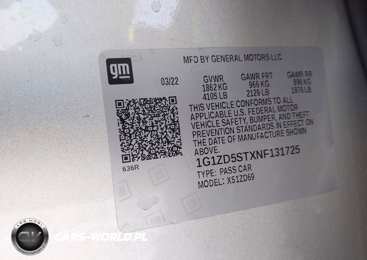 2022 Chevrolet Malibu Fwd Lt VIN:1G1ZD5STXNF131725 - 9