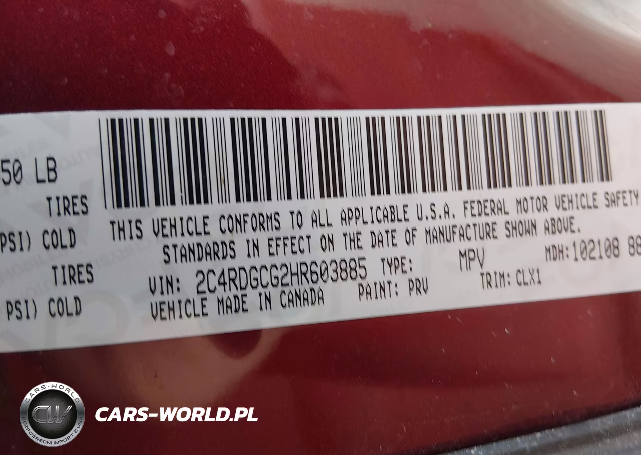 2017 Dodge Grand Caravan Sxt VIN:2C4RDGCG2HR603885 - 9