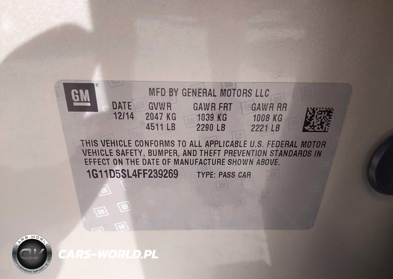 2015 Chevrolet Malibu 2Lt VIN:1G11D5SL4FF239269 - 9