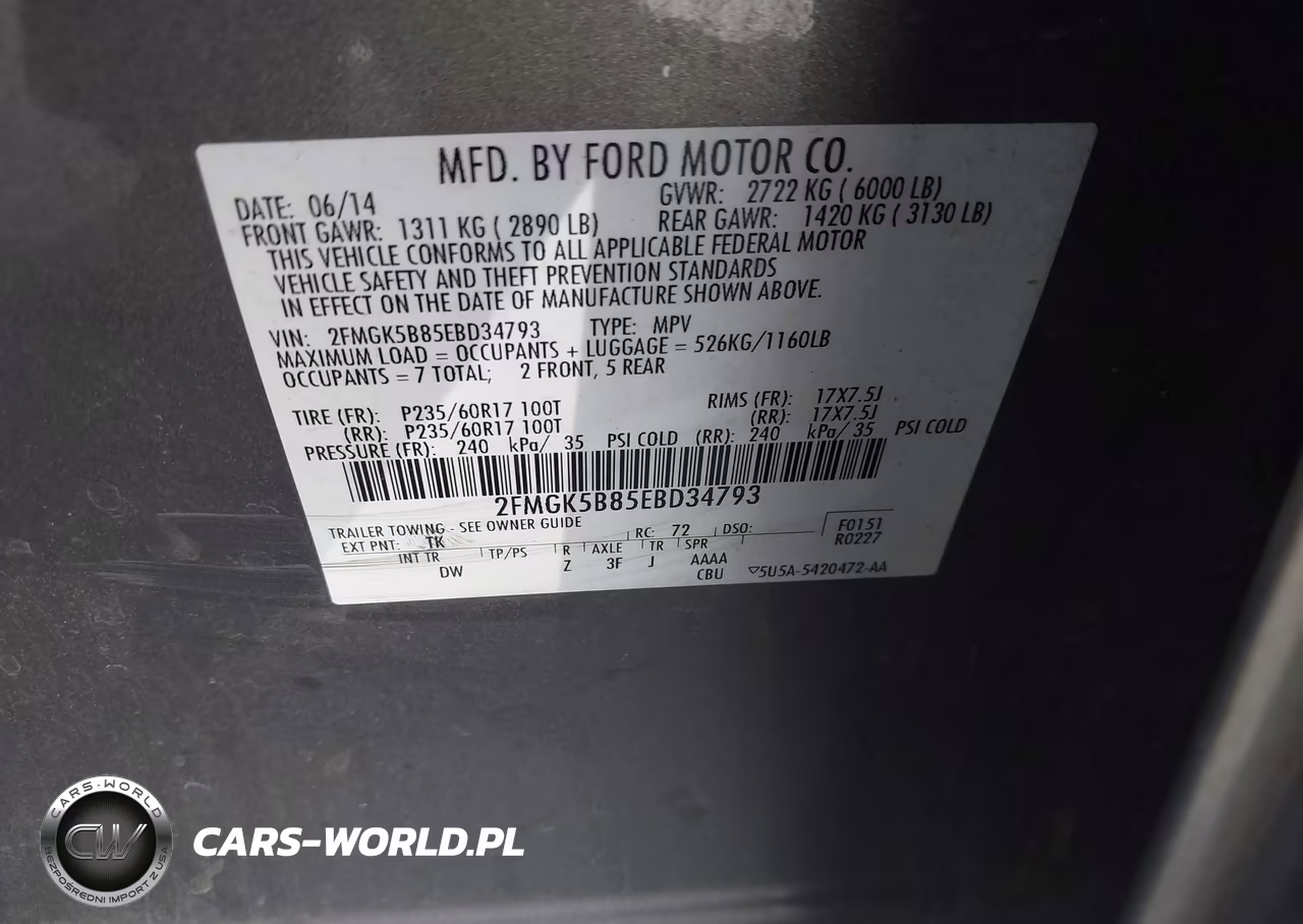 2014 Ford Flex Se VIN:2FMGK5B85EBD34793 - 9