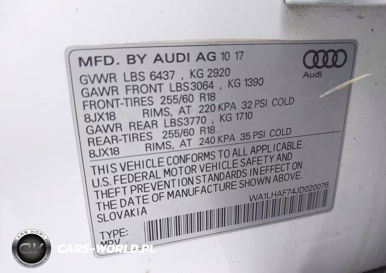 2018 Audi Q7 2.0T Premium VIN:WA1LHAF74JD020076 - 9