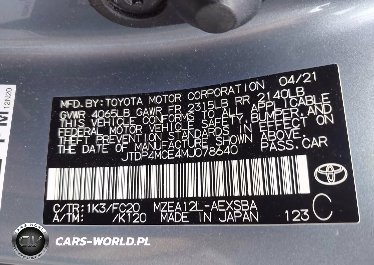 2021 Toyota Corolla Se VIN:JTDP4MCE4MJ078640 - 9