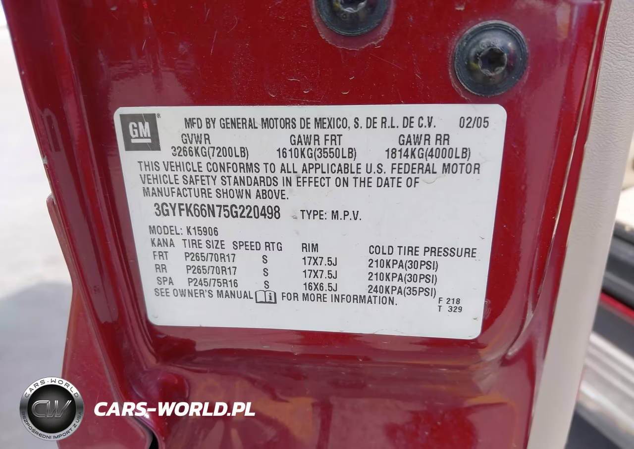2005 Cadillac Escalade Esv Standard VIN:3GYFK66N75G220498 - 9