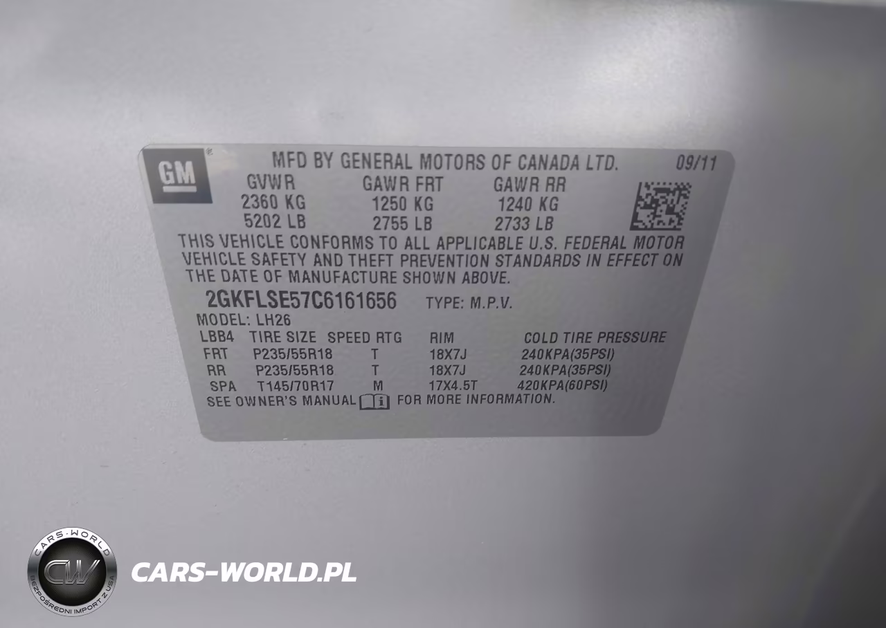 2012 GMC Terrain Sle-2 VIN:2GKFLSE57C6161656 - 9