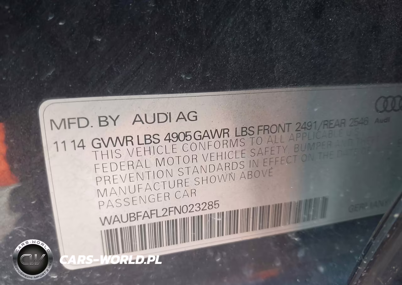 2015 Audi A4 2.0T Premium VIN:WAUBFAFL2FN023285 - 9