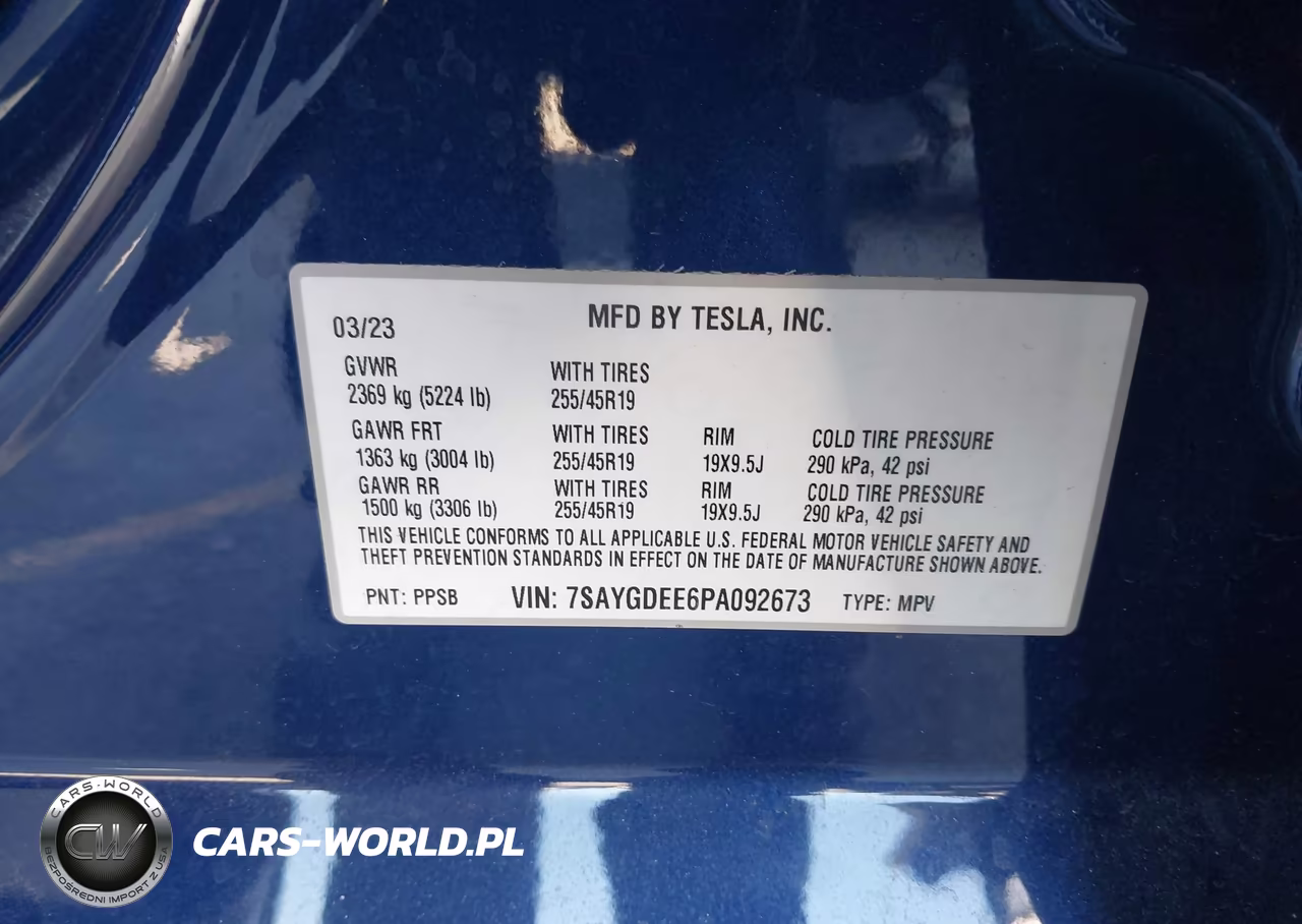 2023 Tesla Model Y Awd-Long Range Dual Motor All-Wheel Drive VIN:7SAYGDEE6PA092673 - 9