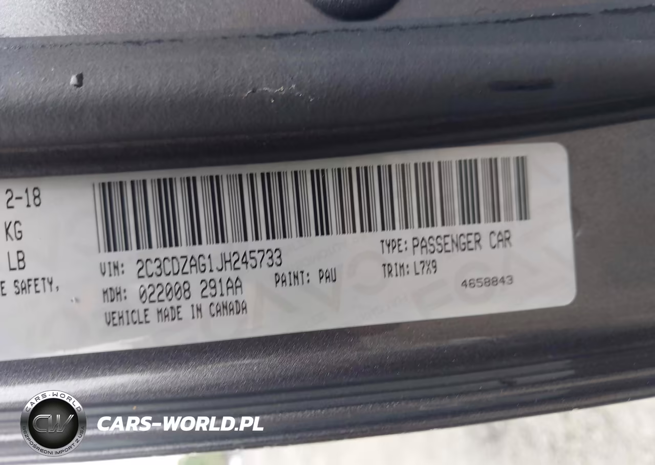 2018 Dodge Challenger Sxt VIN:2C3CDZAG1JH245733 - 9