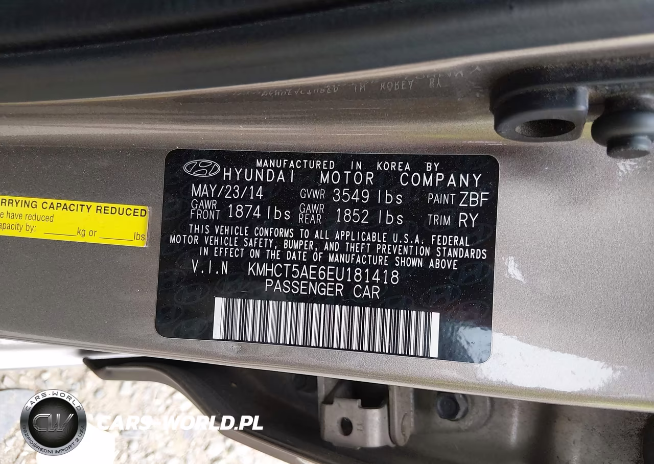 2014 Hyundai Accent Gs VIN:KMHCT5AE6EU181418 - 9