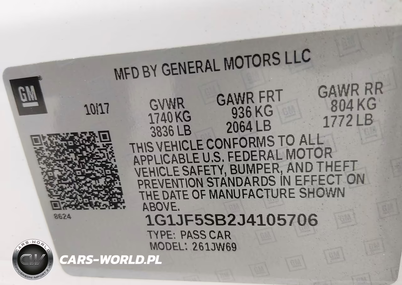 2018 Chevrolet Sonic Premier Auto VIN:1G1JF5SB2J4105706 - 9