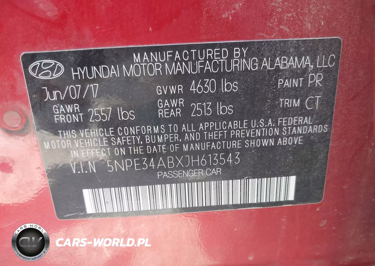2018 Hyundai Sonata Sport 2.0T VIN:5NPE34ABXJH613543 - 9