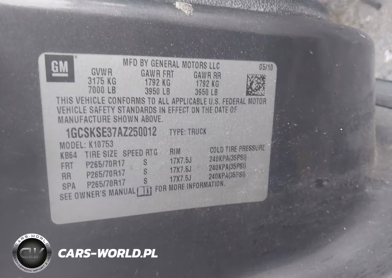 2010 Chevrolet Silverado 1500 Lt VIN:1GCSKSE37AZ250012 - 9