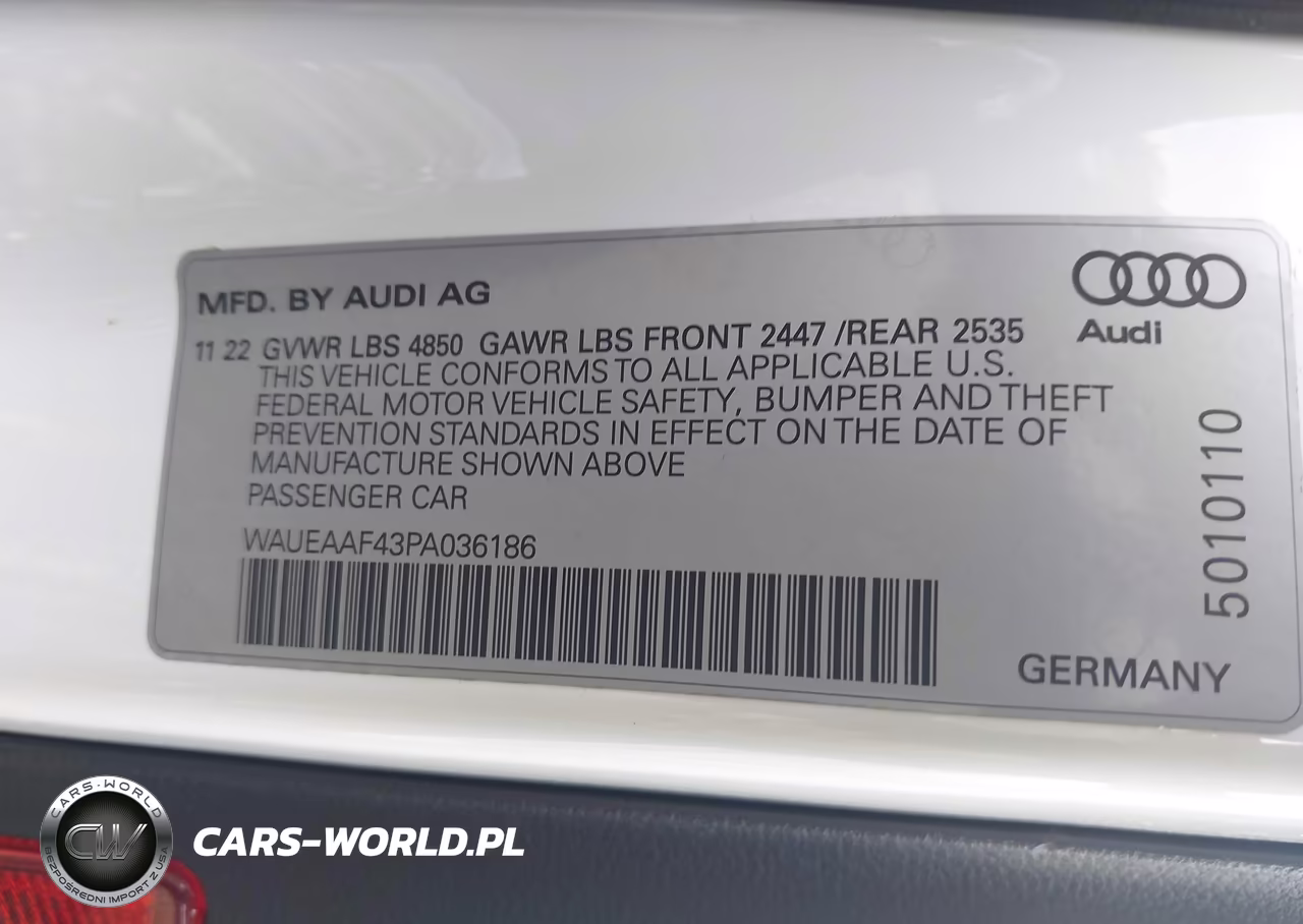 2023 Audi A4 Premium Plus 45 Tfsi S Line Quattro S Tronic VIN:WAUEAAF43PA036186 - 9
