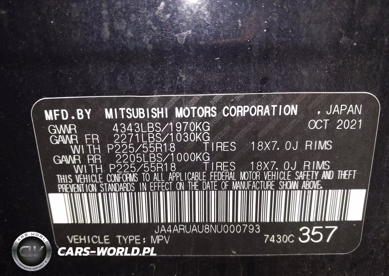 2022 Mitsubishi Outlander Sport 2.0 Le Awc VIN:JA4ARUAU8NU000793 - 9