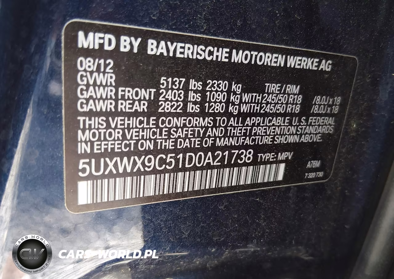 2013 BMW X3 xDrive28I VIN:5UXWX9C51D0A21738 - 9
