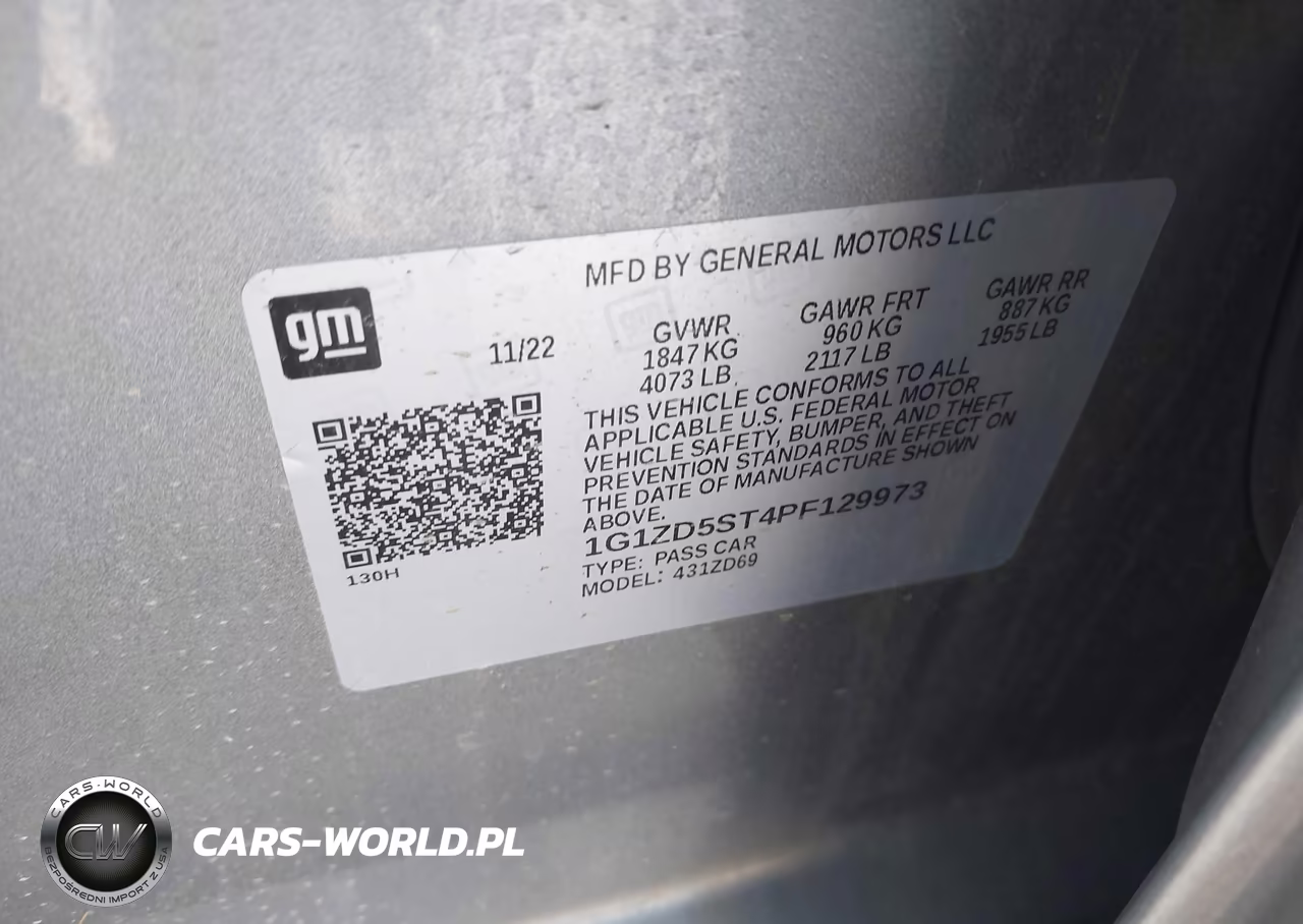 2023 Chevrolet Malibu Fwd 1Lt VIN:1G1ZD5ST4PF129973 - 9