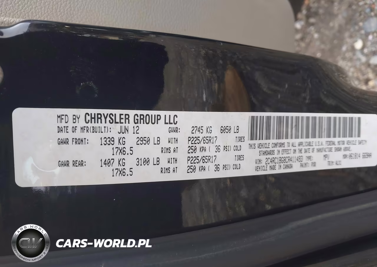 2012 Chrysler Town & Country Touring VIN:2C4RC1BG8CR411493 - 9