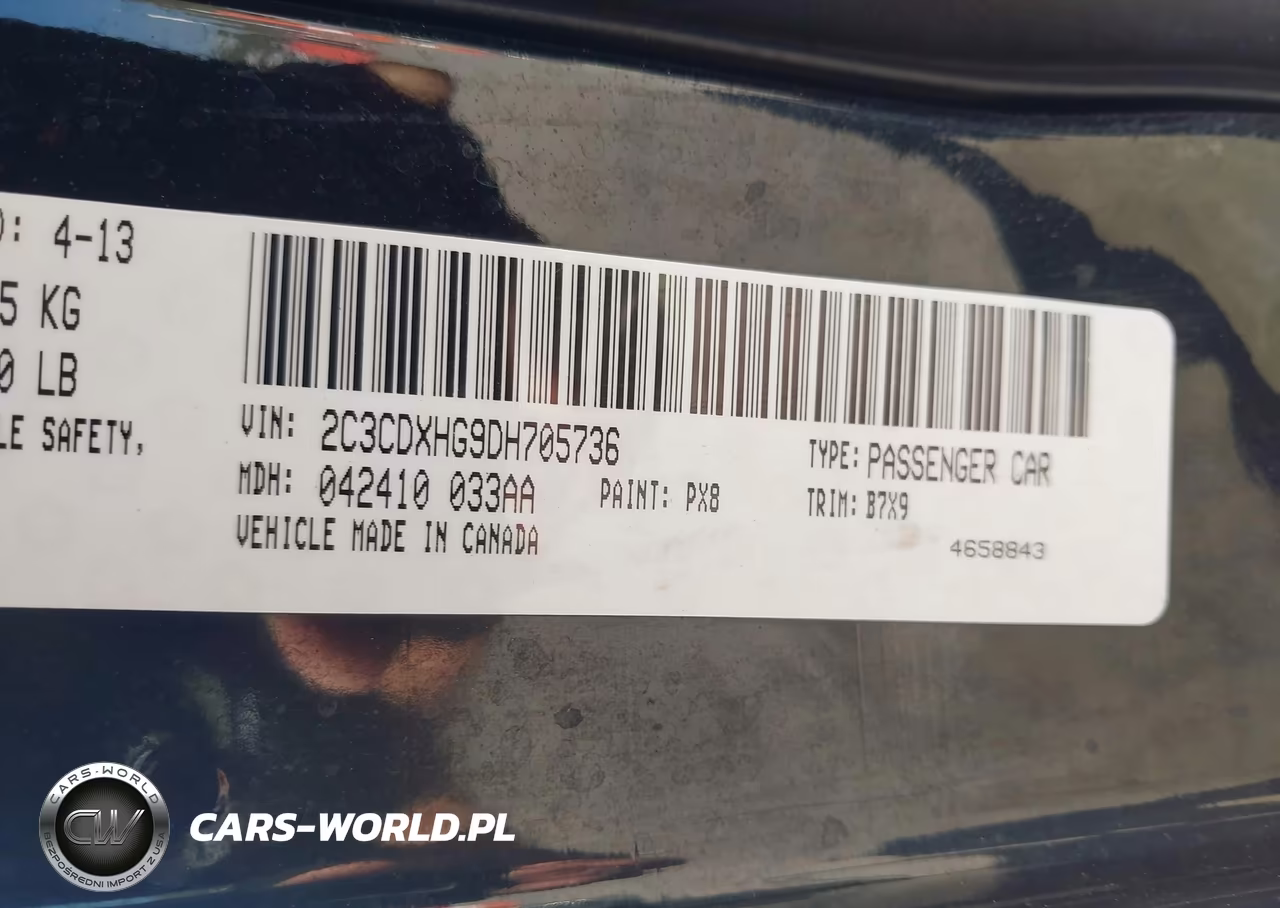 2013 Dodge Charger Sxt VIN:2C3CDXHG9DH705736 - 9