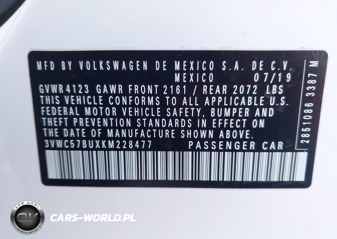 2019 Volkswagen Jetta 1.4T R-Line-1.4T S-1.4T Se VIN:3VWC57BUXKM228477 - 9