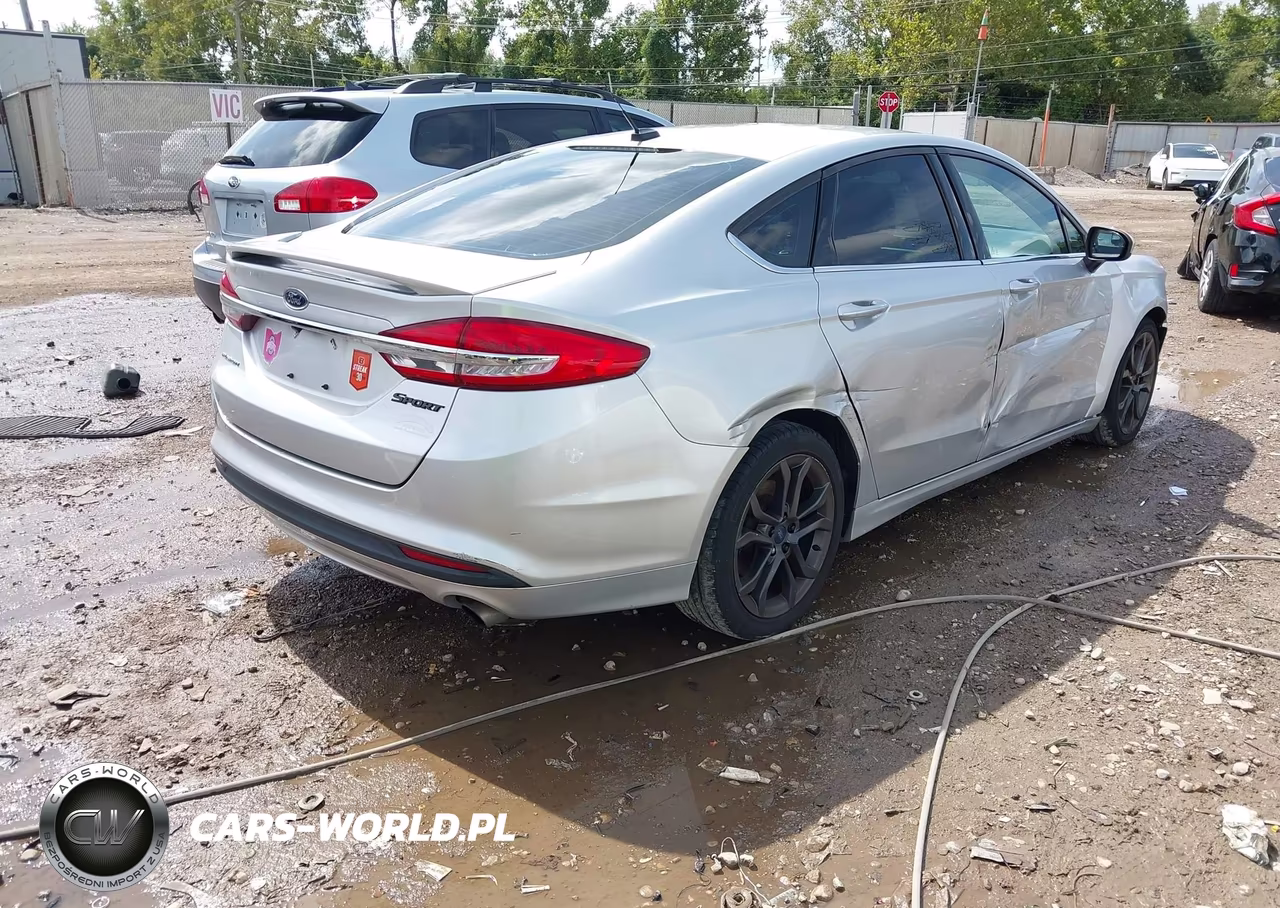 2018 Ford Fusion S VIN:3FA6P0G74JR196153 - 4