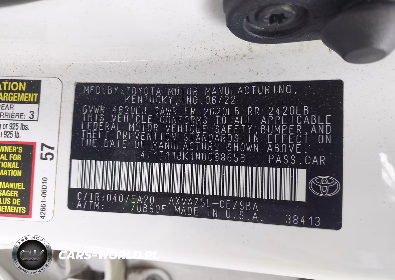2022 Toyota Camry Se Awd VIN:4T1T11BK1NU068656 - 9