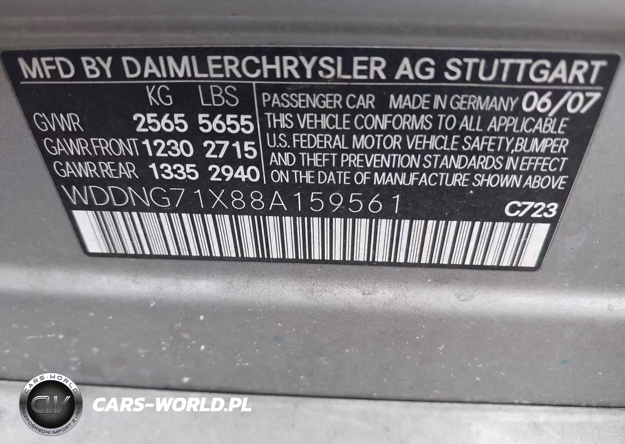 2008 Mercedes-Benz S 550 VIN:WDDNG71X88A159561 - 9