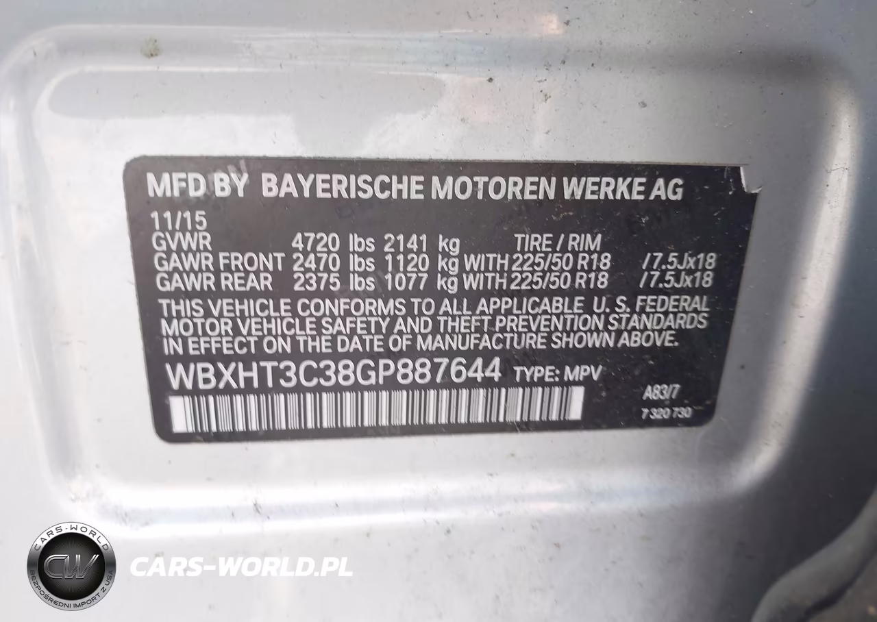 2016 BMW X1 xDrive28I VIN:WBXHT3C38GP887644 - 9
