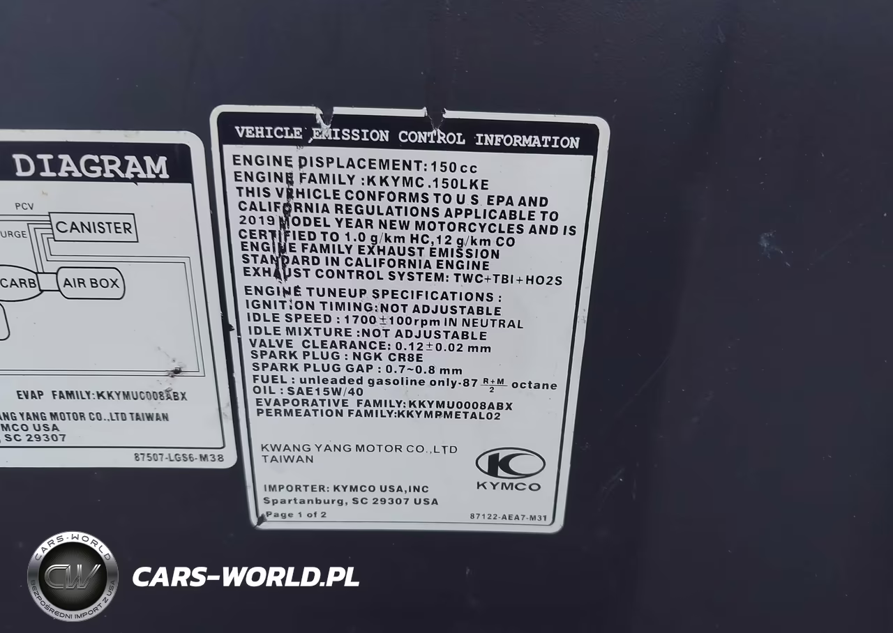 2019 Kymco Usa Inc Like 150 VIN:LC2DBJ146KC100542 - 10