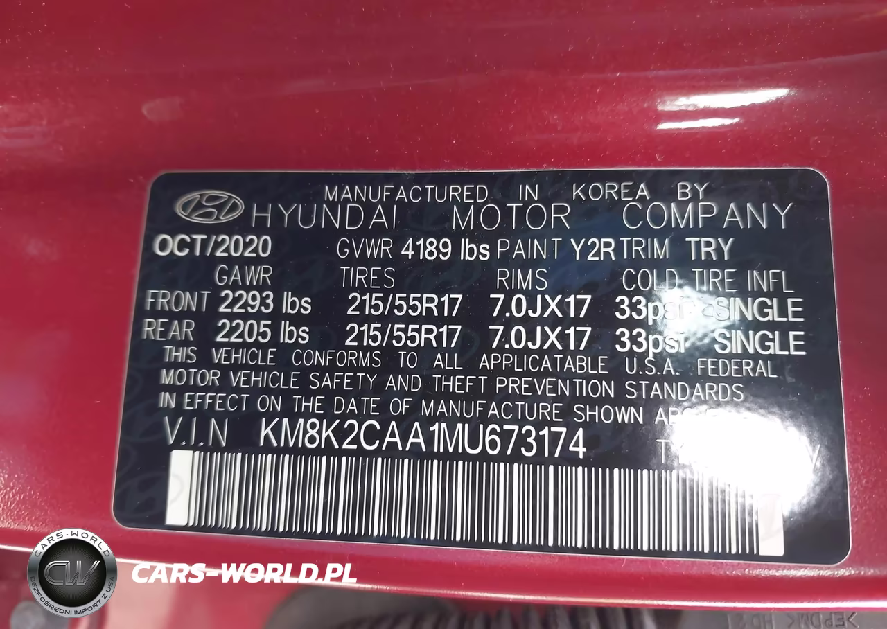 2021 Hyundai Kona Sel VIN:KM8K2CAA1MU673174 - 9