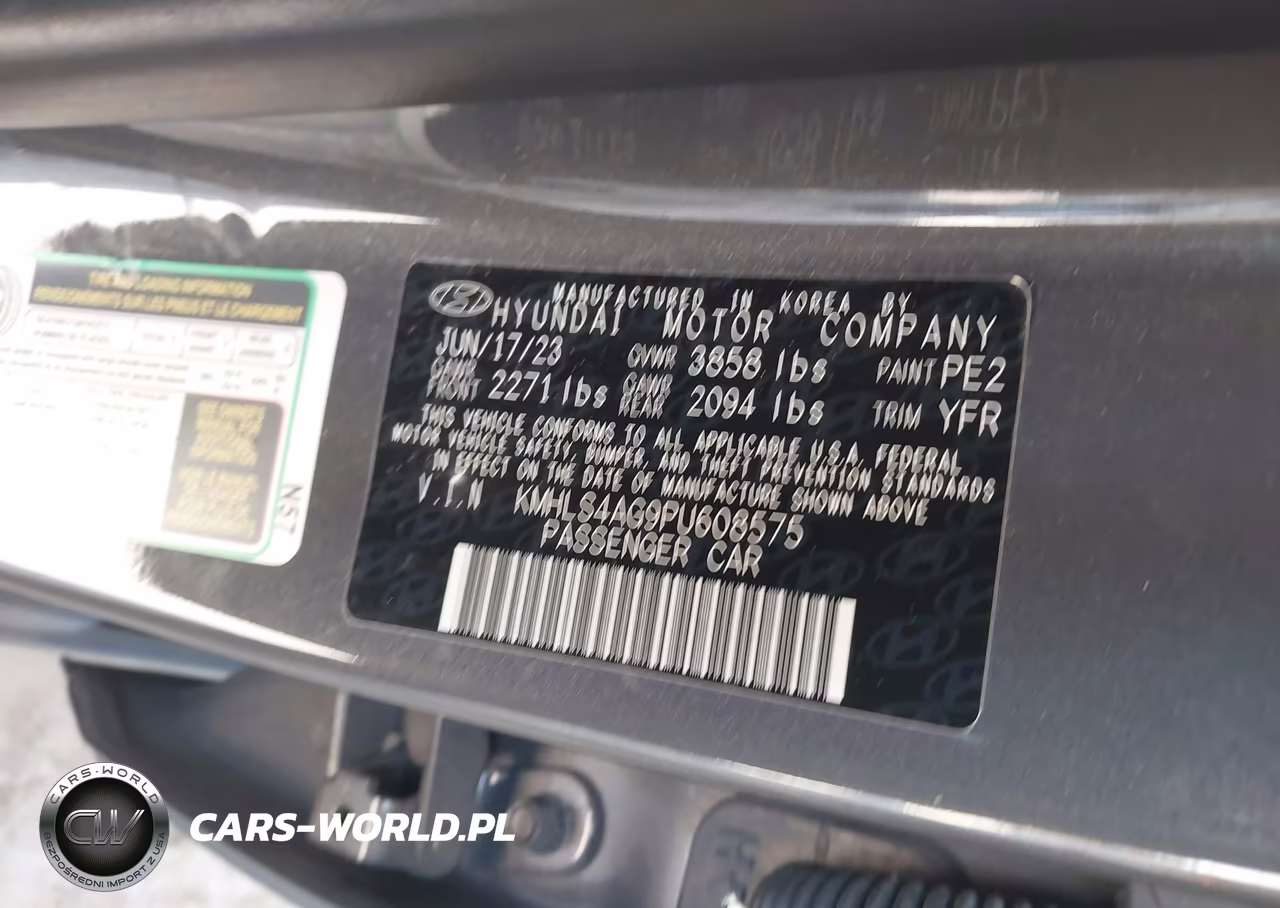 2023 Hyundai Elantra Sel VIN:KMHLS4AG9PU608575 - 9