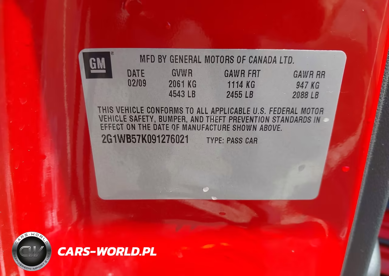 2009 Chevrolet Impala Ls VIN:2G1WB57K091276021 - 9